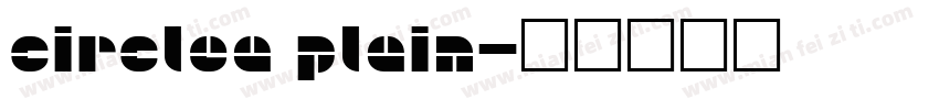 Circlea Plain字体转换